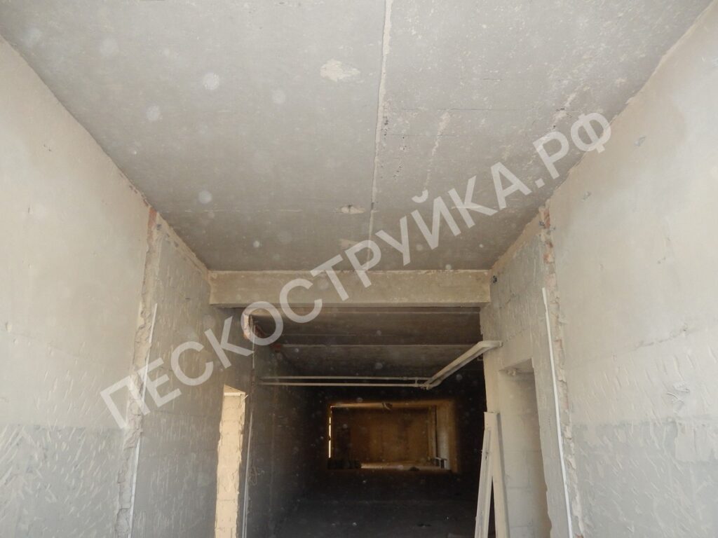 удаление краски с бетона пескоструем