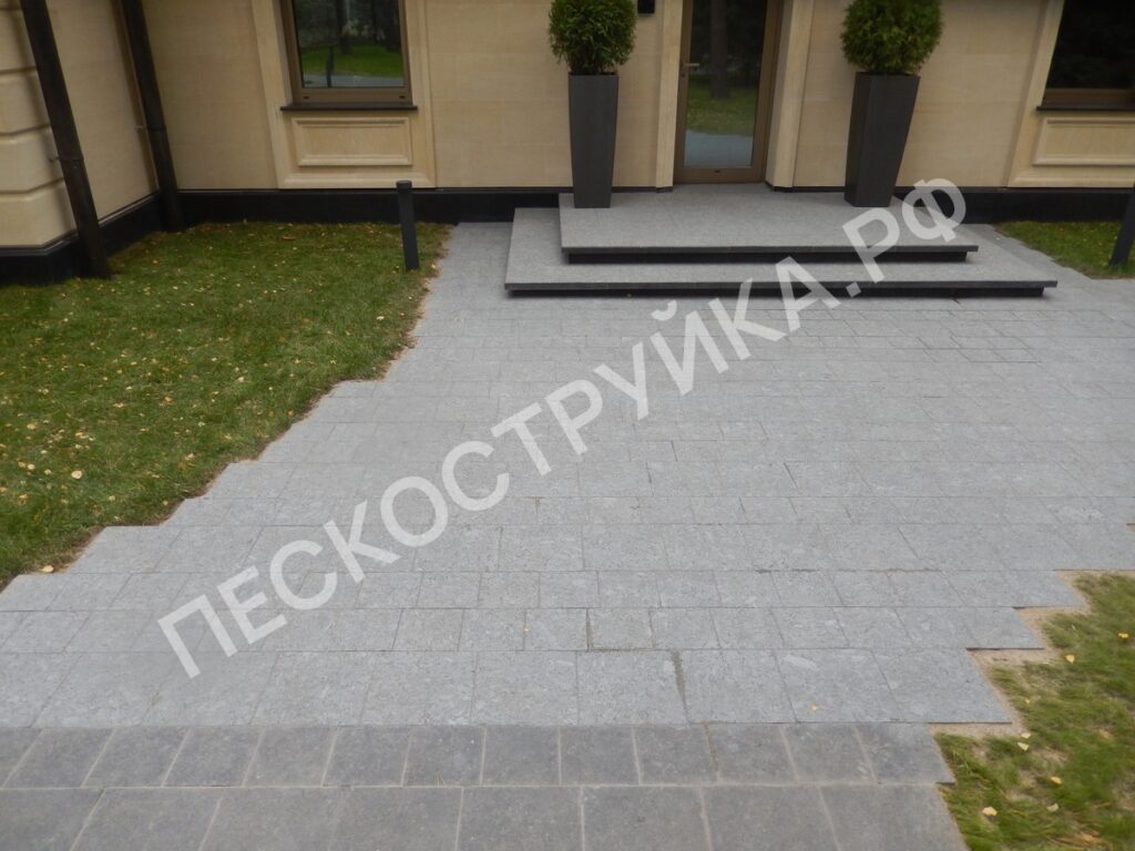 Пескоструй гранитной дорожки